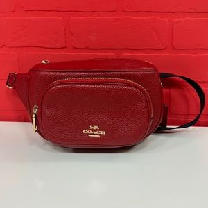 Coach Court Belt Bag Red